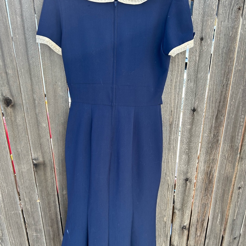 Navy blue RAILEEN 1940 style fitted dress by Stop Staring - Picture 7 of 7